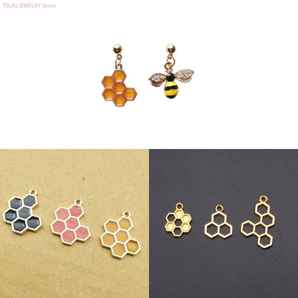 Bezels Set Pendant - 62KE 10x/set Ciondolo A Nido D'oro