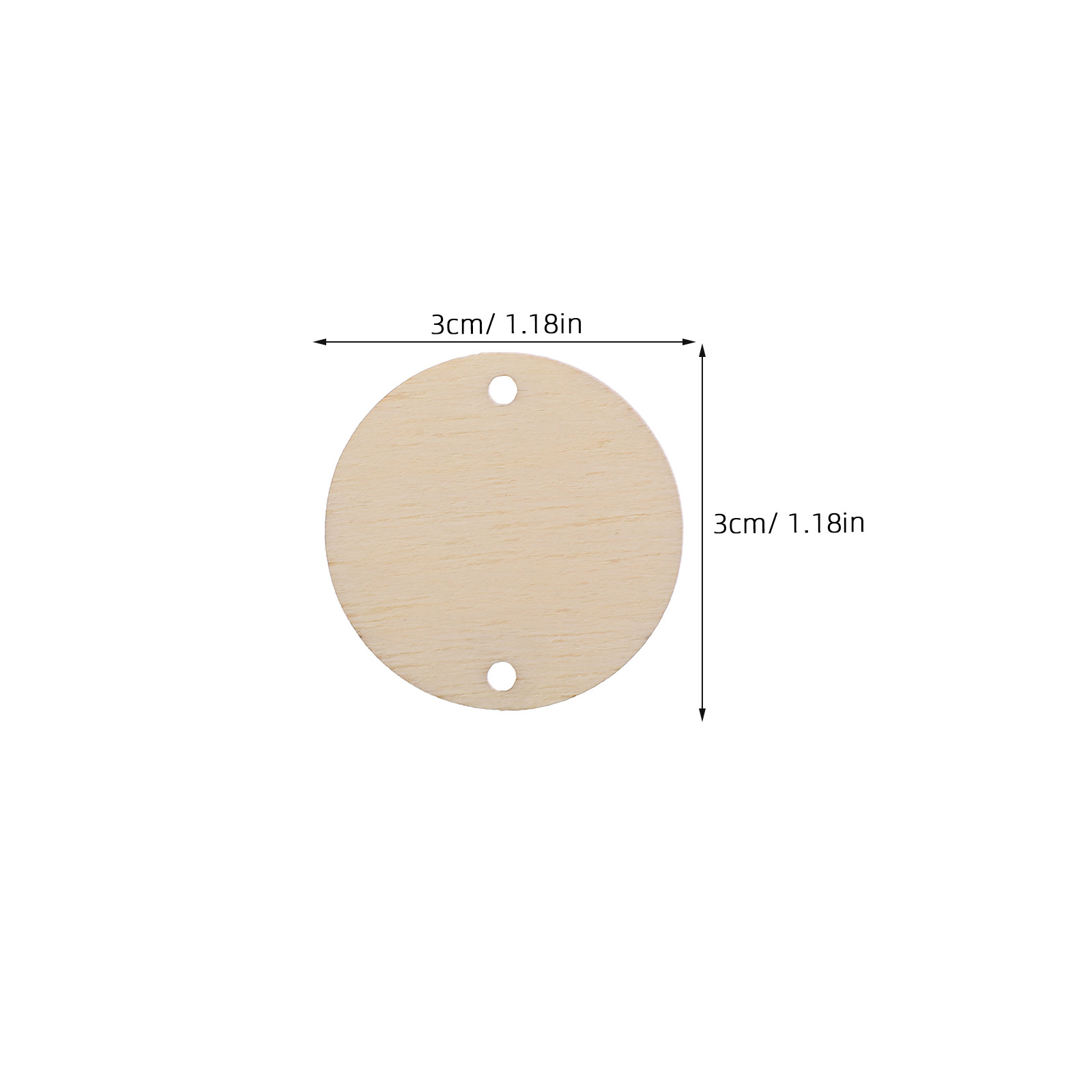 100 Pezzi Etichette Rotonde in - Wood Ring Blank recensione e prezzo