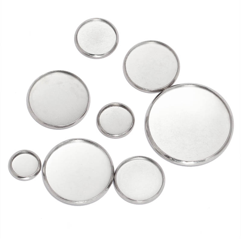 20 pcs In Acciaio Inox Tondo I - Bezels Set Pendant recensione e prezzo